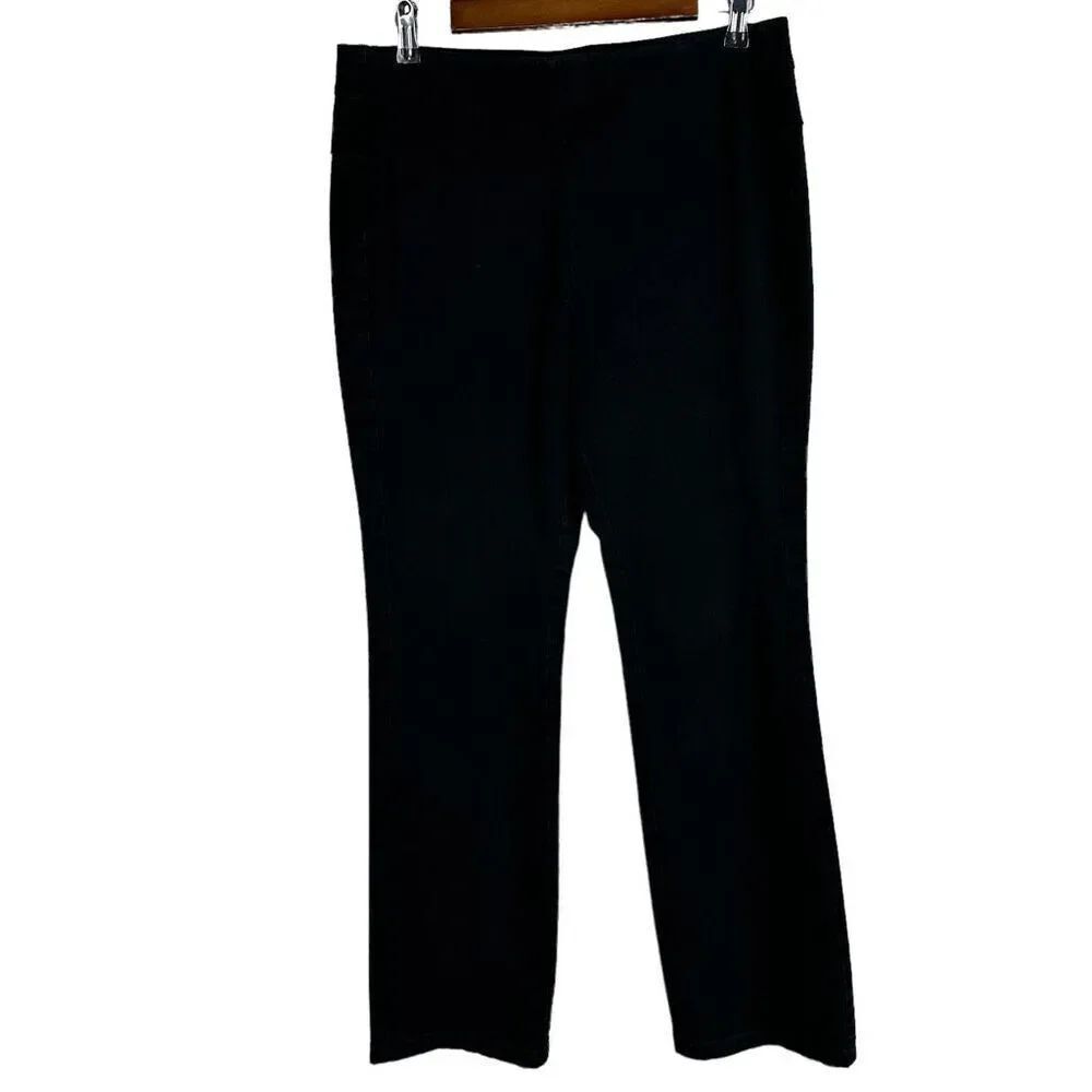 Soft Surroundings Black Pull On Pant with Back Pockets size Medium